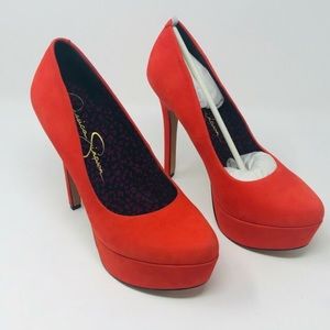 🛍 Jessica Simpson Waleo Tomato Red Pumps
